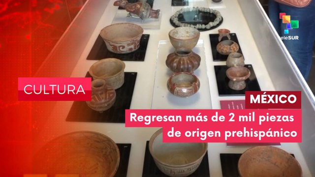Devolución de 2 mil piezas de origen prehispánico CULTURA EDICIÓN CENTRAL 30-05-2025 Como parte de un esfuerzo por recuperar el patrimonio cultural de México, el gobierno federal ha logrado la devolución de más de 2 mil piezas de origen prehispánico des