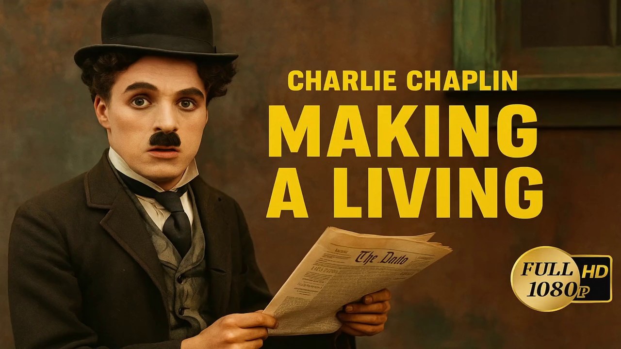 CHARLIE CHAPLIN  💥 Making a Living (1914) 💥Colorized 💥Colorisée 💥 (HD 1080p)  💥