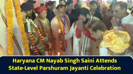 Haryana CM Nayab Singh Saini Attends State-Level Parshuram Jayanti Celebration