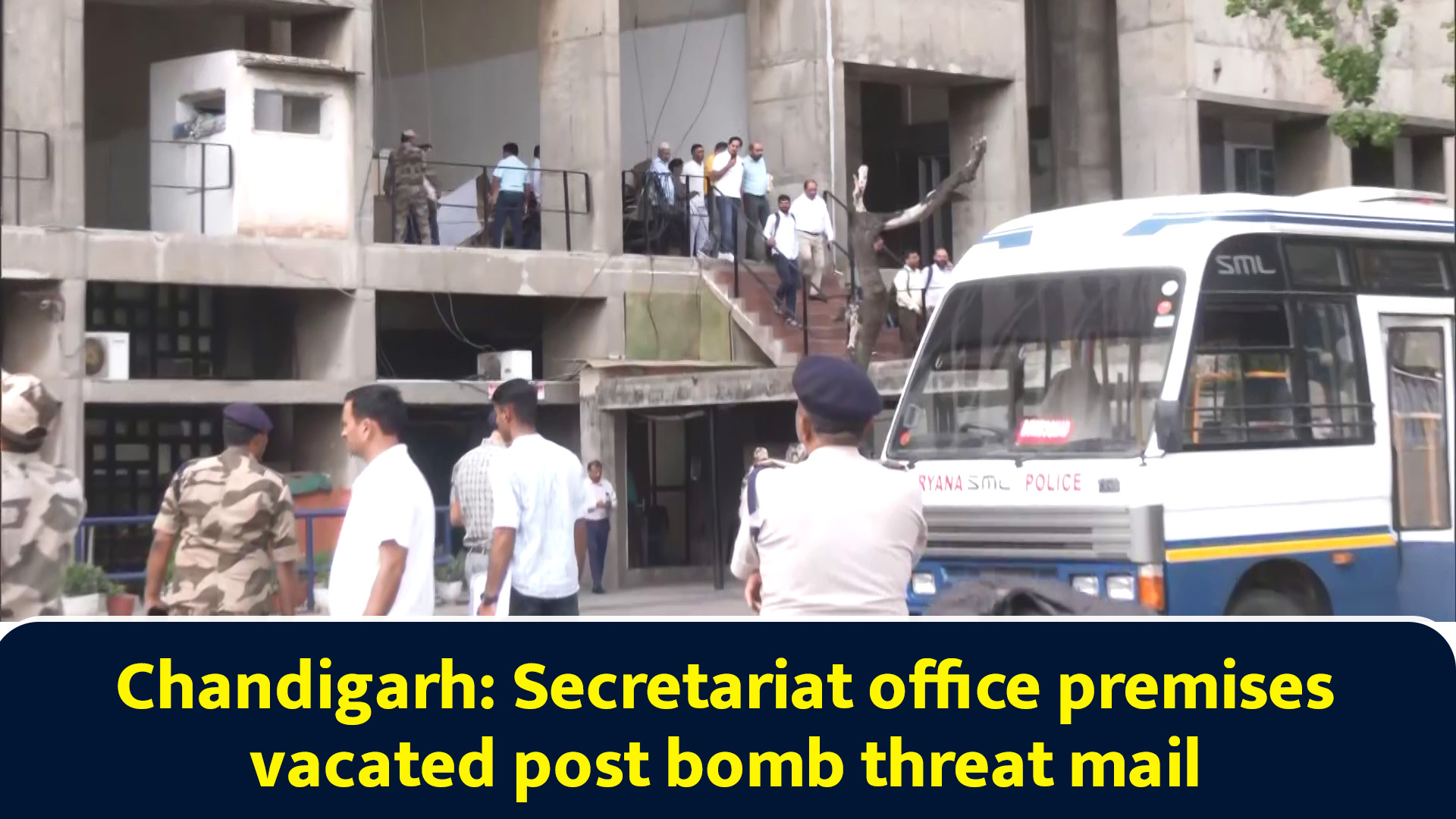 Chandigarh: Secretariat office premises vacated post bomb threat mail