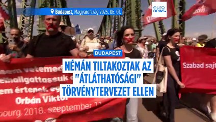 Ezrek meneteltek némán Budapesten, az "átláthatósági törvénytervezet" ellen tiltakozva