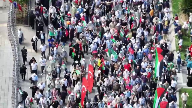 İstanbul, Filistin’in özgürlüğü için yürüdü