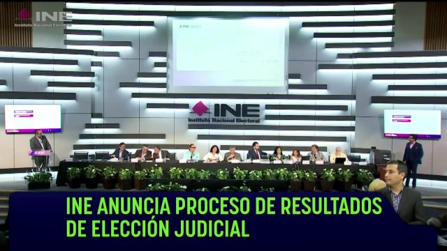 El INE anuncia el proceso de resultados de la elección judicial