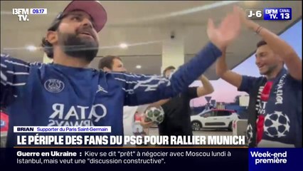 Finale entre le PSG et l'Inter: le périple des fans du club parisien pour aller à Munich
