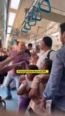 Marmaray'da iki çocuklu yolcunun burnunu kıran kişiler yakalandı