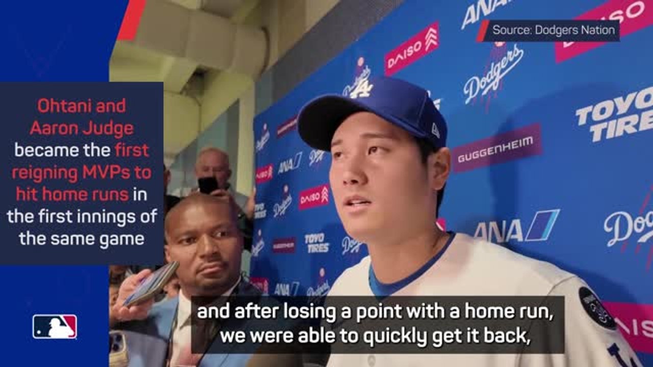 Ohtani hits two home runs in Dodgers comeback win over Yankees