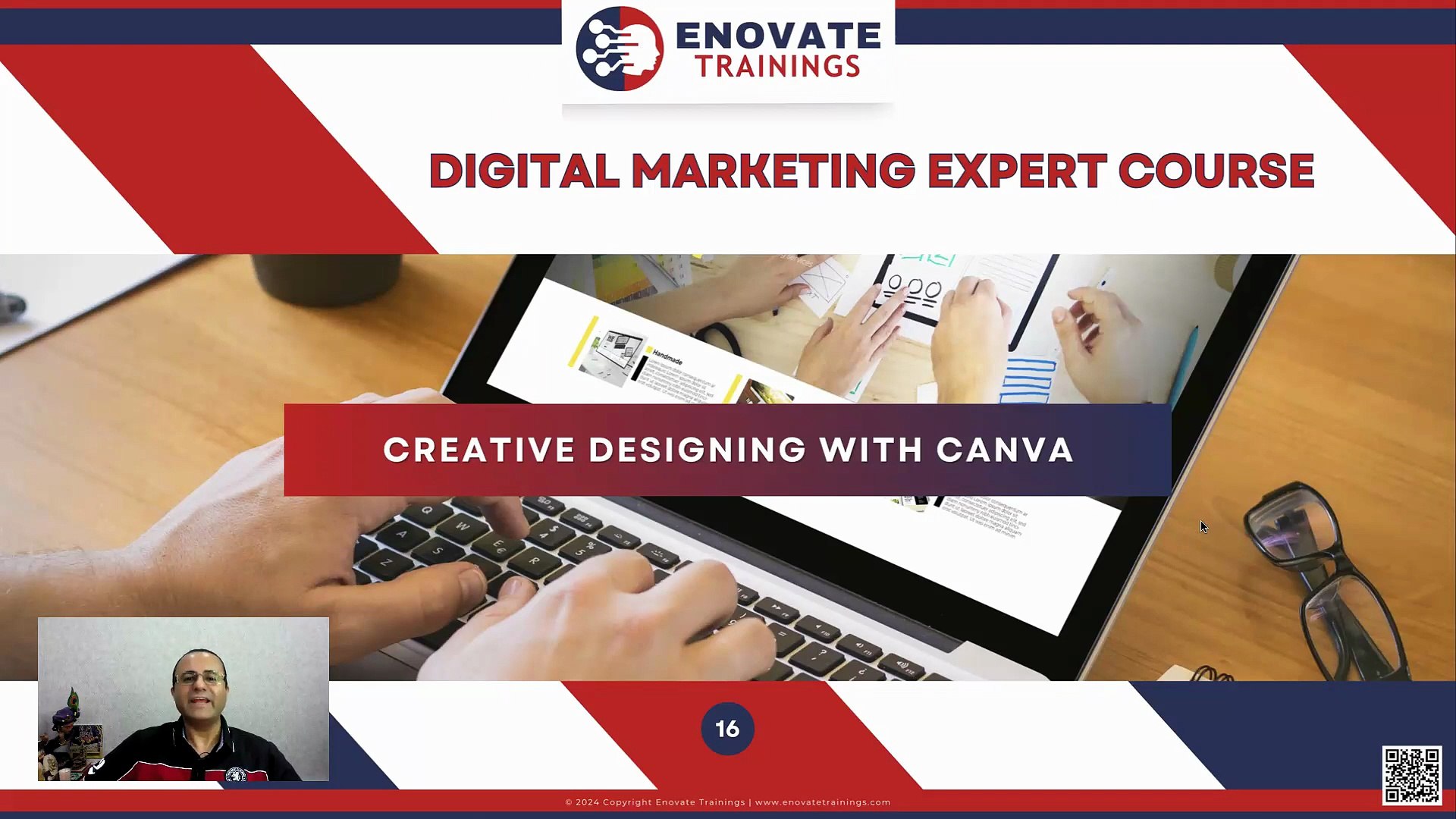 ⁣Expert Courses from Enovate Trainings - Creative Designing with Canva Online Intro by Hemant Mentor