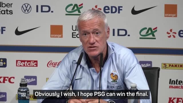Deschamps hoping PSG win final to boost French football