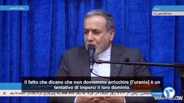 Iran: per noi l'arma nucleare è inaccettabile