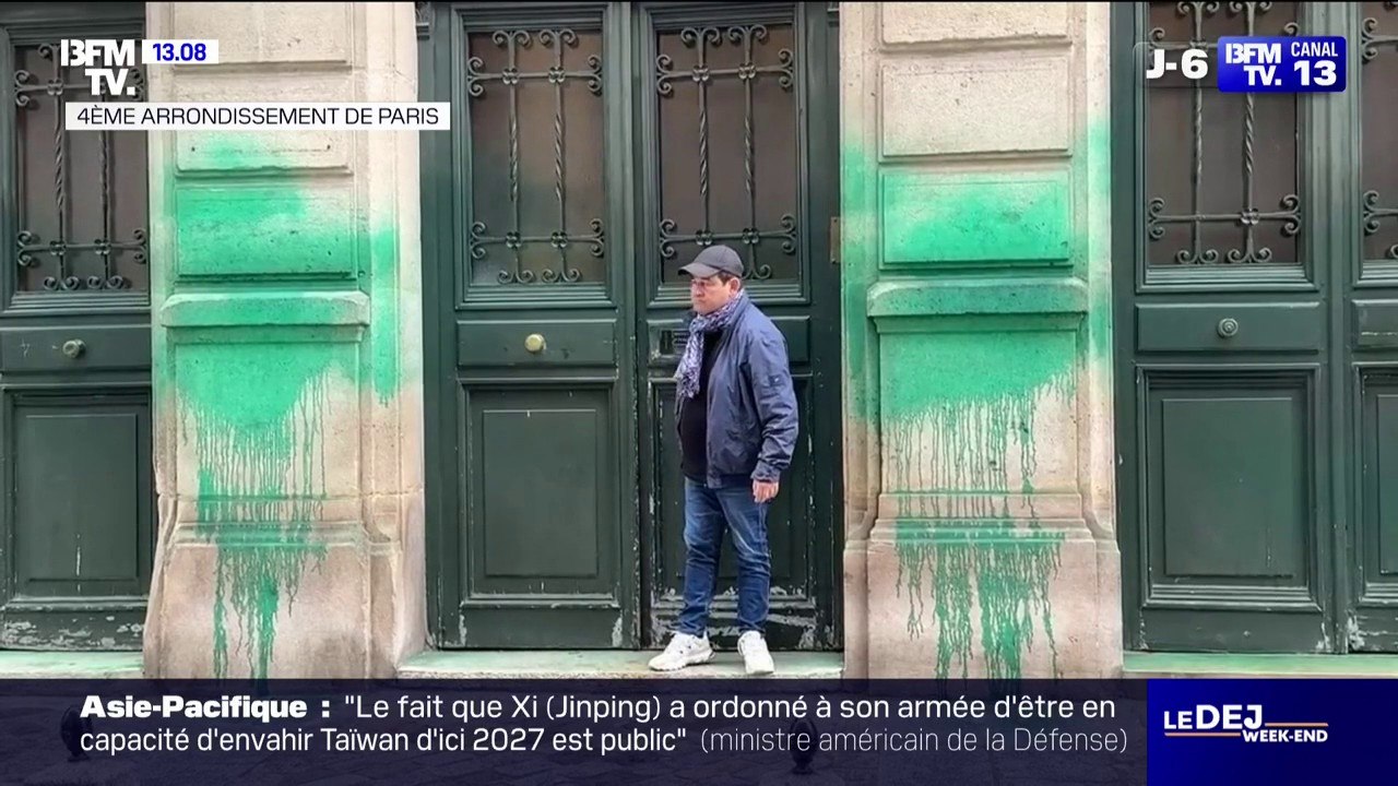 Bruno Retailleau qualifie "d'actes odieux" les jets de peinture qui ont visé quatre établissements de la communauté juive à Paris