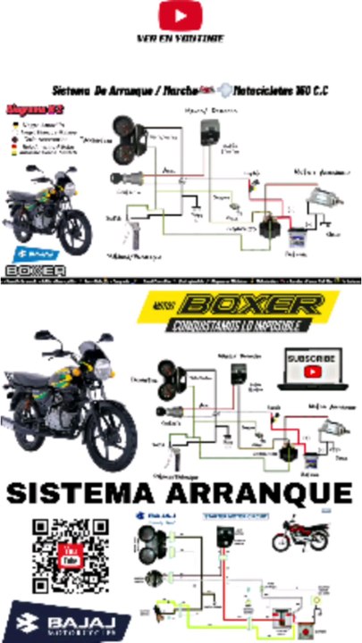 SISTEMA ELECTRICO MOTOS BAJAJ BOXER DIAGRAMA CIRCUITO