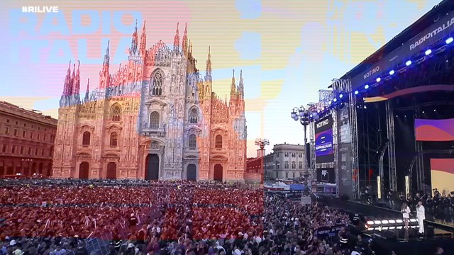 Radio Italia Live, lo show da tutto esaurito in piazza Duomo