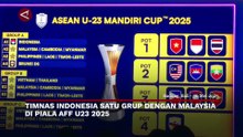 Musuh Bebuyutan, Timnas Indonesia Segrup dengan Malaysia di Piala AFF U-23 2025