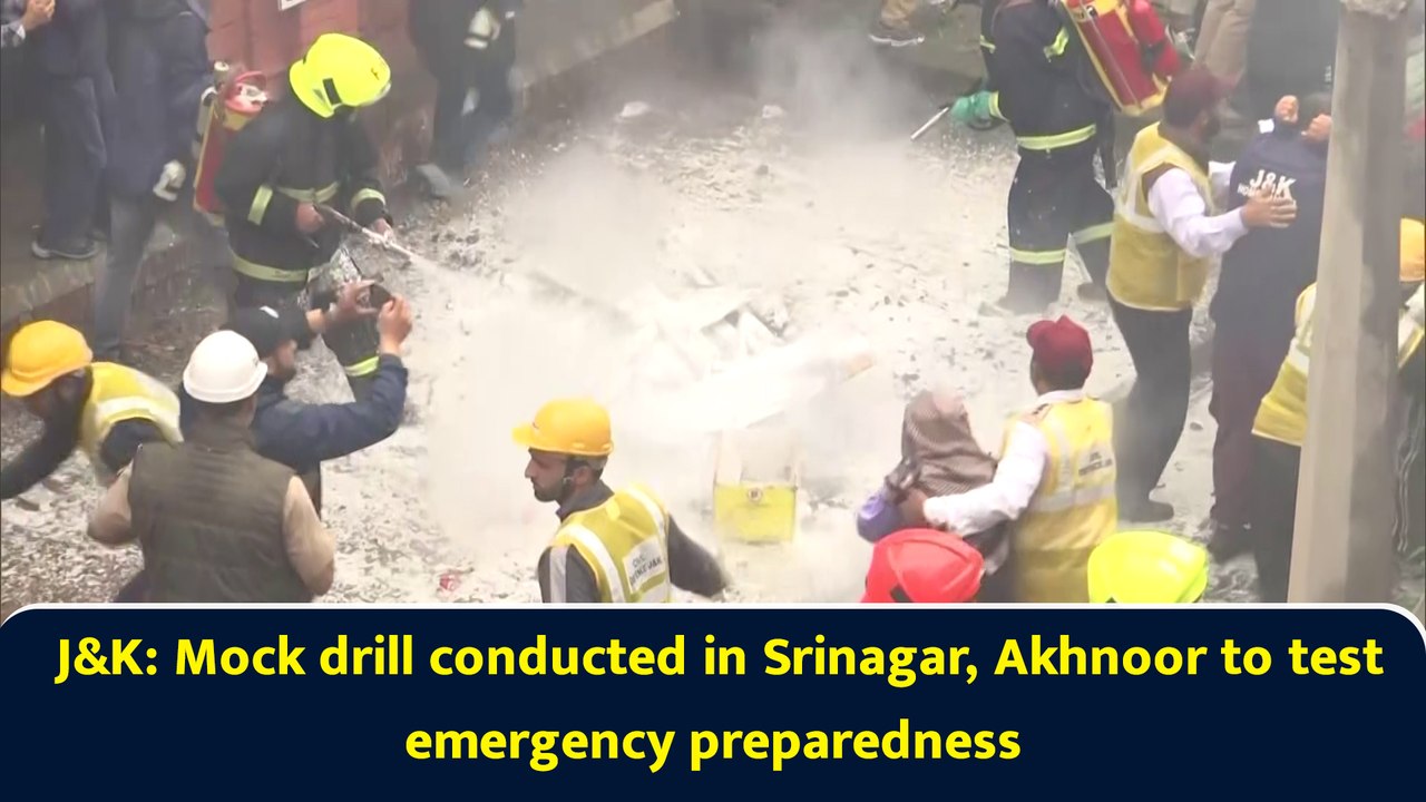 J&K: Mock drill conducted in Srinagar, Akhnoor to test emergency preparedness under Ops Shield