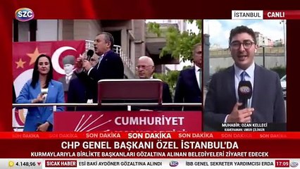 Özgür Özel Düzce'den İstanbul'a geldi