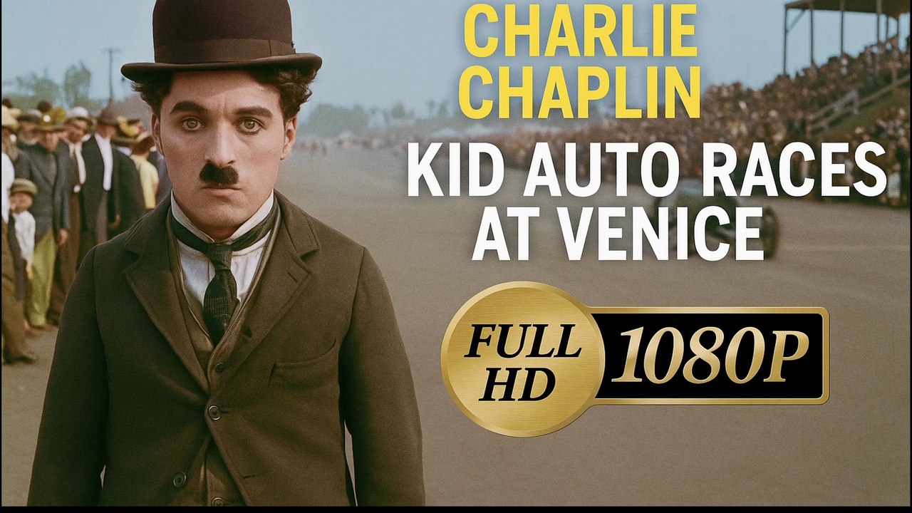 CHARLIE CHAPLIN  💥 Kids Auto Races At Venice (1914) 💥Colorized 💥Colorisée 💥 (HD 1080p)  💥