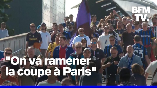 PSG-Inter: l'effervescence des supporters avant la finale de Ligue des Champions à Munich