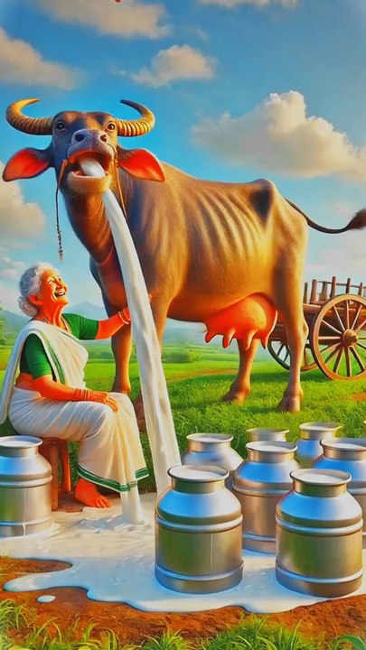 Why grandma beat the buffalo #animals #firebrigade😱 #facebookviral #jalpari #foryouシ #BunnyAdventure #trend #amazingfacts #animation #indian #bestoftheday #trending #explore  #cartoon #Amazing #shorts #AI #duck #animals @follwer @Highlights