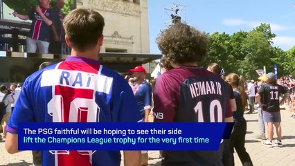Inter and PSG fans get ready for the Champions League final