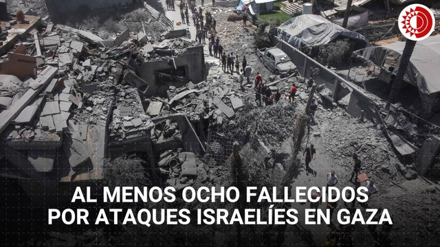Al menos ocho muertos por ataques aéreos israelíes en Gaza