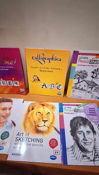 Unboxing & Review: Navneet Calligraphica, Pencil Shading & Colour Pen Sketching Books | Art for Beginners