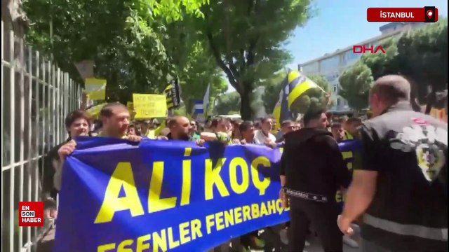 Fenerbahçeli taraftardan Cadde’den stada kadar protesto yürüyüşü