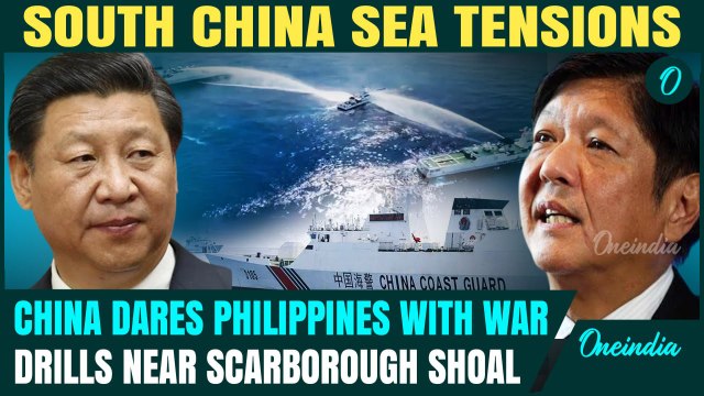 China Provokes Philippines Amid South China Sea Tensions; Conducts Patrols Near Scarborough Shoal