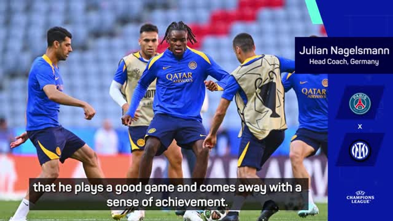 Nagelsmann rooting for Inter's Bisseck in Champions League final