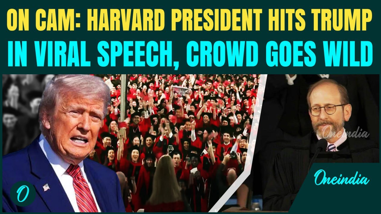 Harvard President Roasts Trump in Graduation Speech After Trump's BIG Attack on Foreign Students