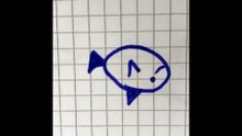 Pesce blu disegno