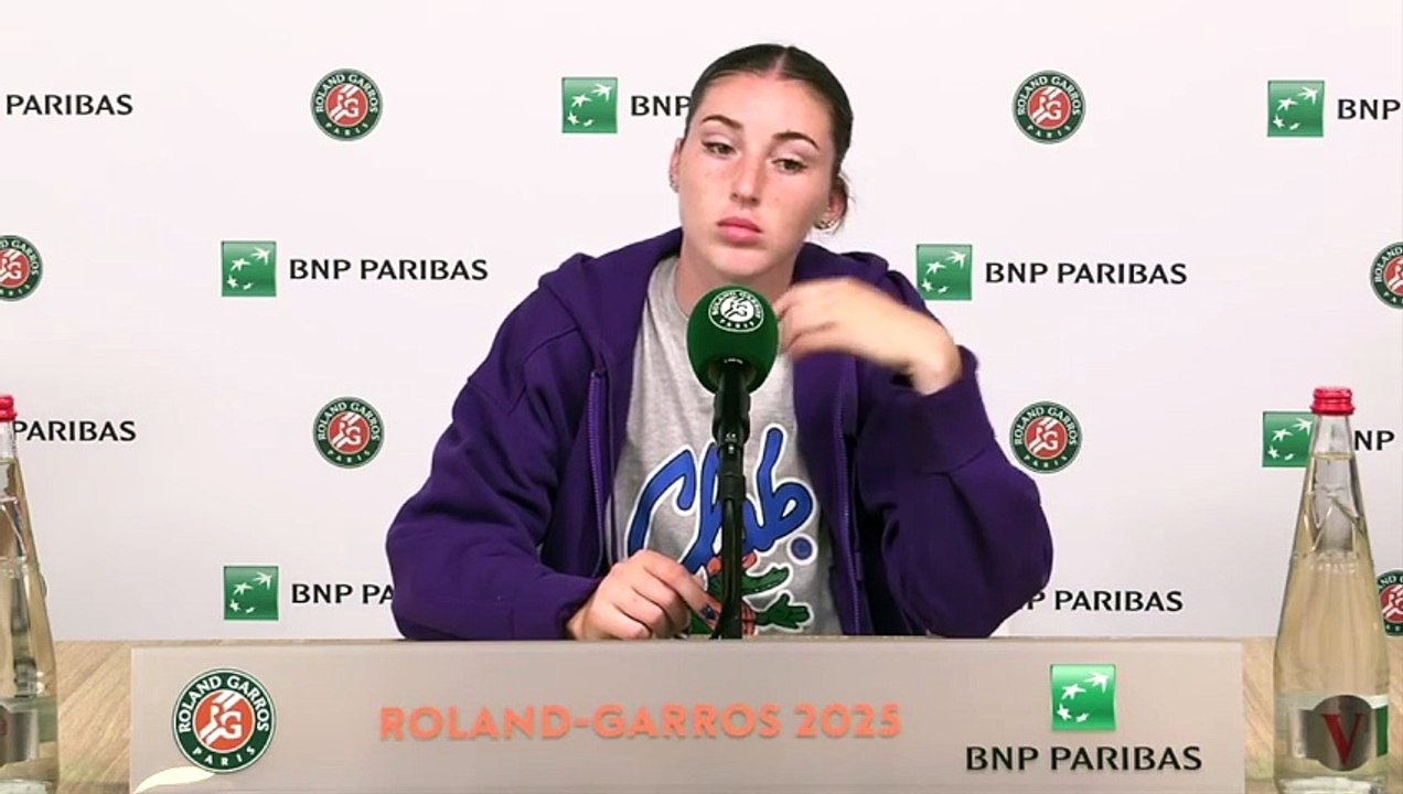 Roland-Garros 2025 - Elsa Jacquemot : "Je veux me dire que j'étais au 3e tour, que c'est mon plus beau parcours ici"