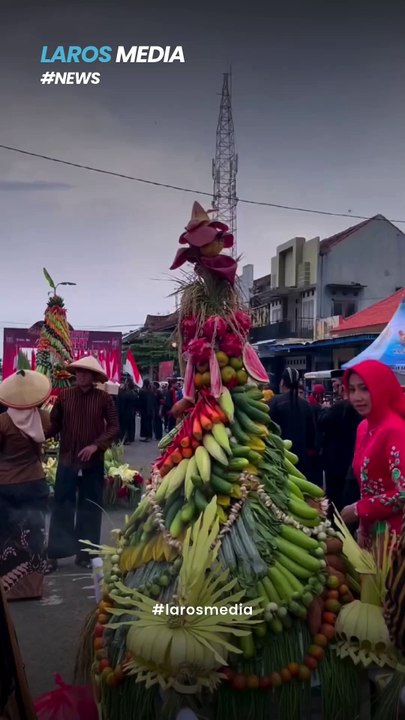 Kompak! Satu Kecamatan Adakan Kirab Hasil Bumi, Peringati Hari Lahir Pancasila