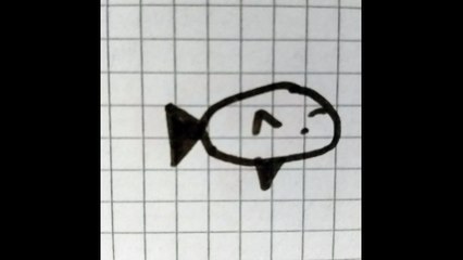 Pesce marrone disegno