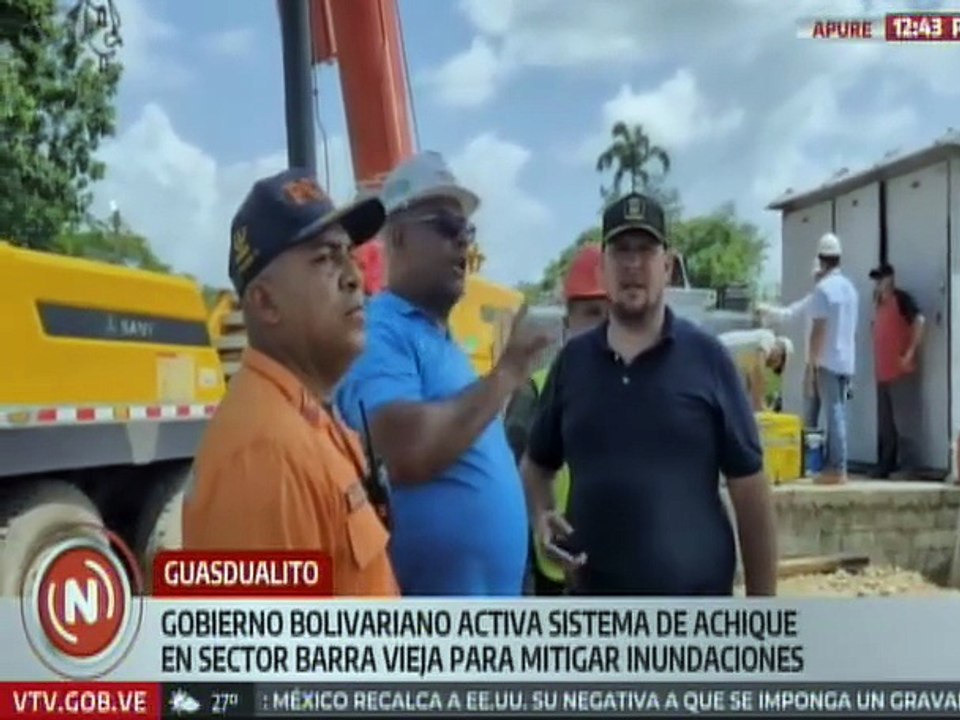 Apure | Gobierno regional activa sistema de achique para mitigar inundaciones en Guasdualito