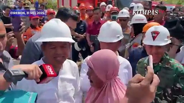 Dedi Mulyadi Dengar Cerita Keluarga Korban Longsor Tambang Gunung Kuda di Cirebon