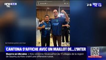 Ligue des Champions: Éric Cantona s'affiche avec un maillot de l'Inter Milan avant le match de ce soir