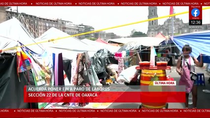 La sección 22 de la CNTE de Oaxaca acuerda poner fin al paro de labores