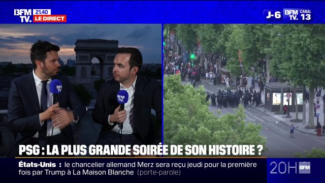 Finale de la Ligue des Champions : des milliers de personnes se sont regroupées sur les Champs-Élysées pour le match PSG-Inter