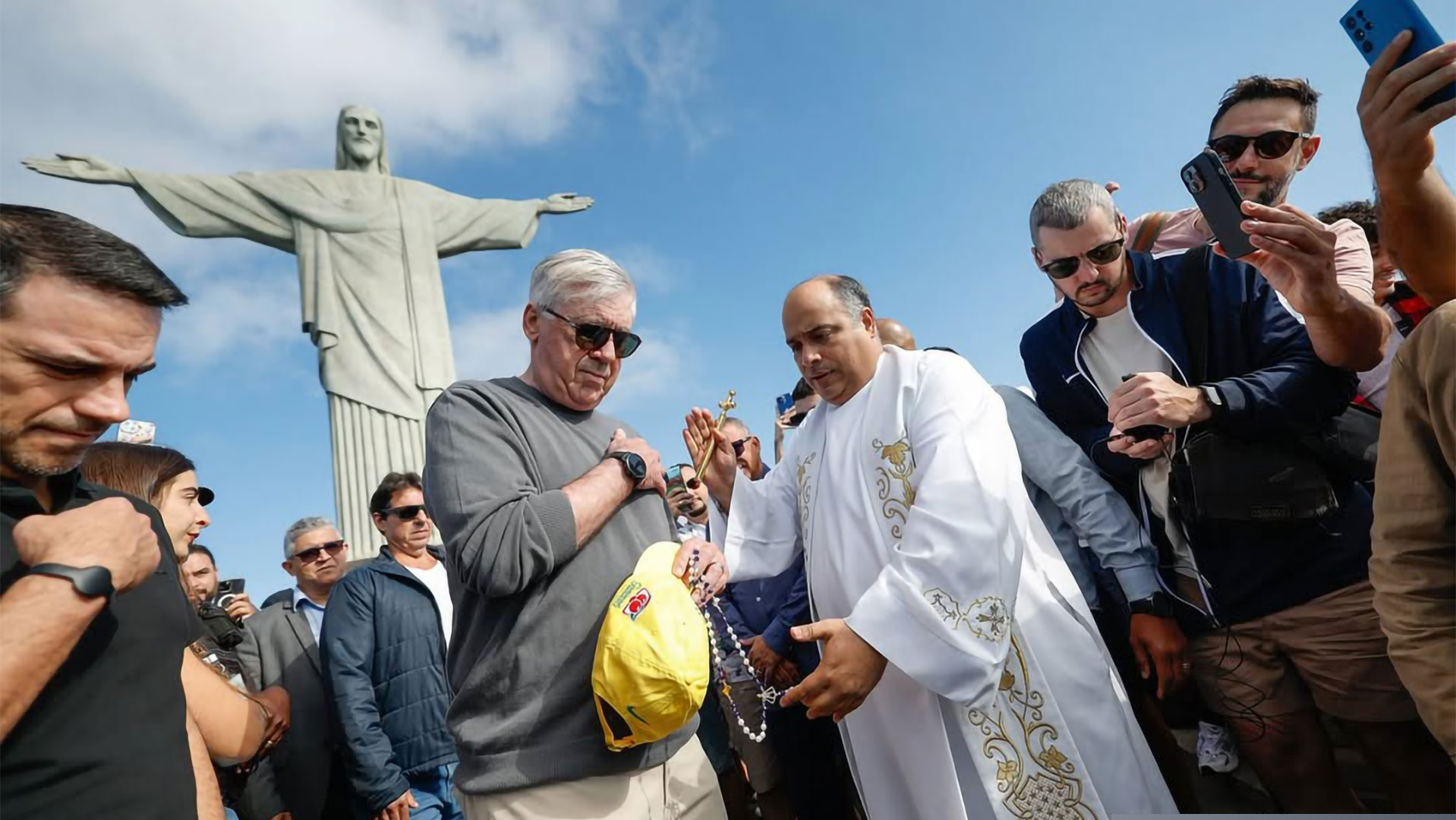 Ancelotti given blessing from on high while in Rio
