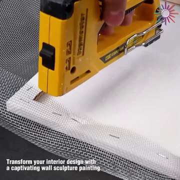 DIY Captivating wall sculpture painting!