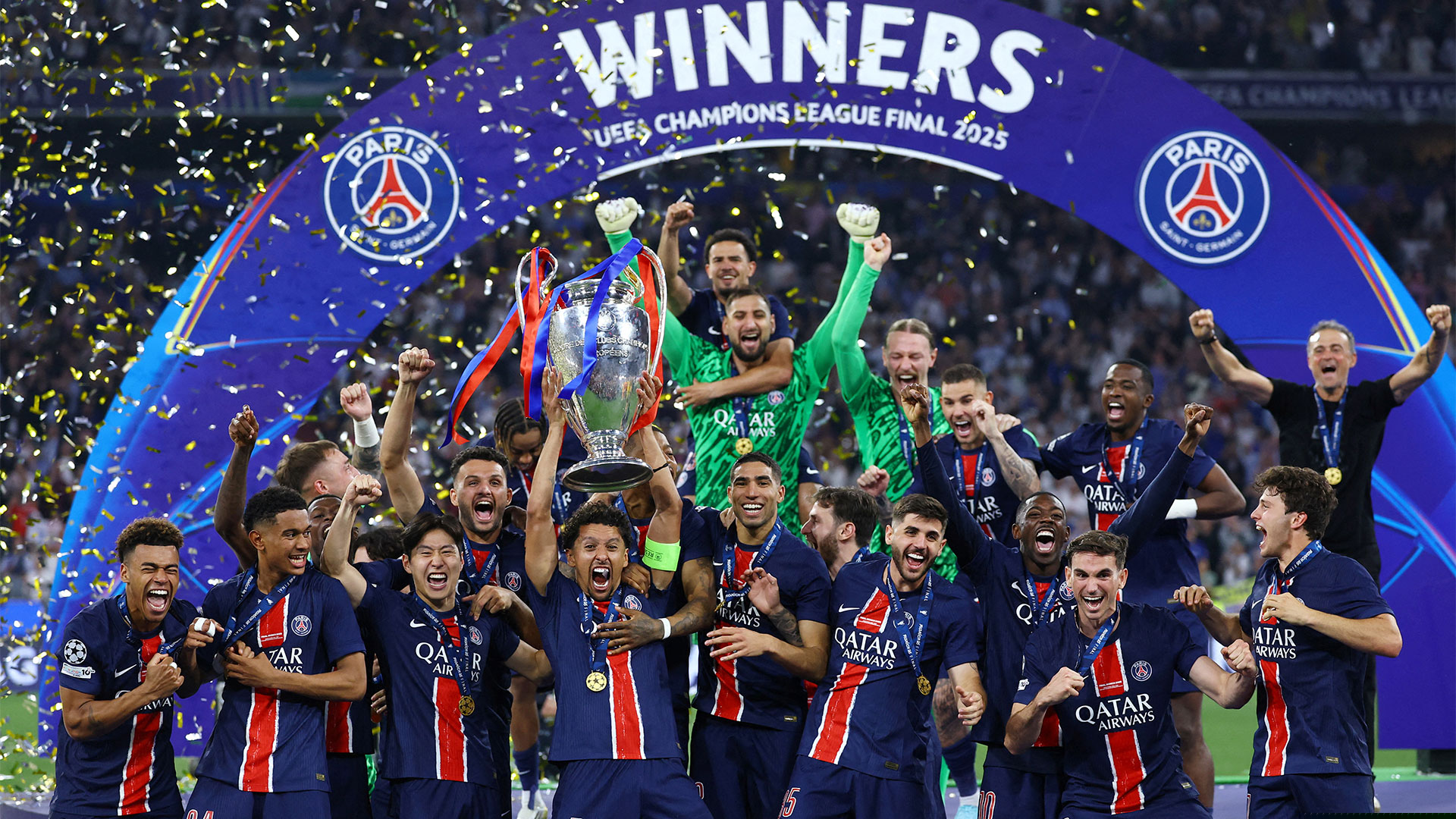 PSG wins the UEFA Champions League
