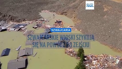 Szwajcarskie wioski przygotowują się na zagrożenie powodziowe po zejściu lodowca