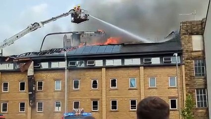 Holmes Street derelict building blaze