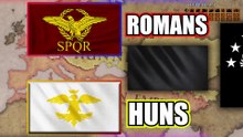Rome VS Huns Ancient Wars V - HOI4 Timelapse