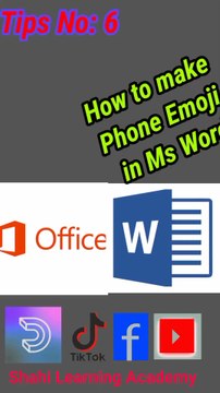 📞 Did you know that typing 1F4DE and pressing Alt + X in MS Word gives you this 📞 emoji?Watch this quick trick and boost your MS Word skills!🎓 Full MS Word course also available on our channel — Shahi Learning Academy!