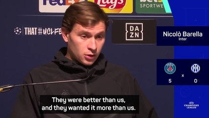 PSG wanted it more - Inter's Barella delivers damning UCL final verdict