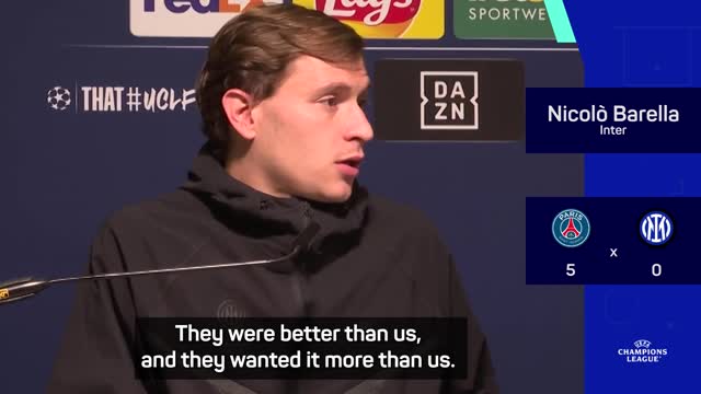 PSG wanted it more - Inter's Barella delivers damning UCL final verdict