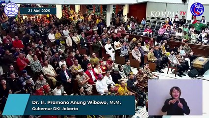 [FULL] Pidato Pramono di HUT PGI: Saya Akan Jadi Pemimpin untuk Semua Agama