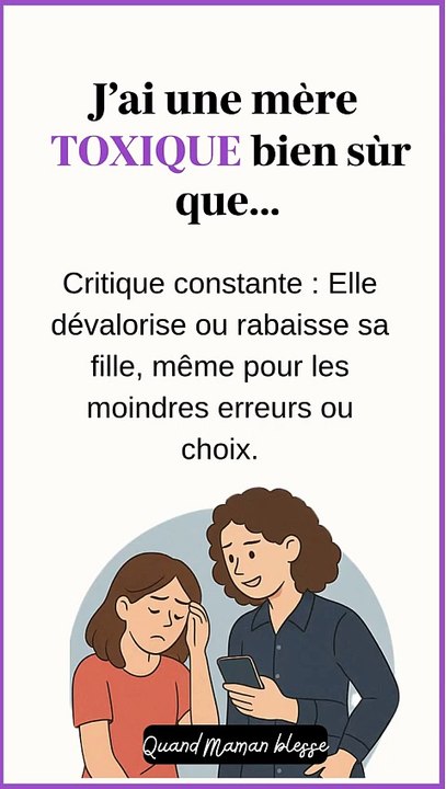 5 Signes de manipulation émotionnelle maternelle