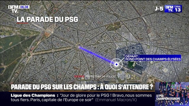 Les joueurs du PSG attendus ce dimanche après-midi pour une parade avenue des Champs-Élysées